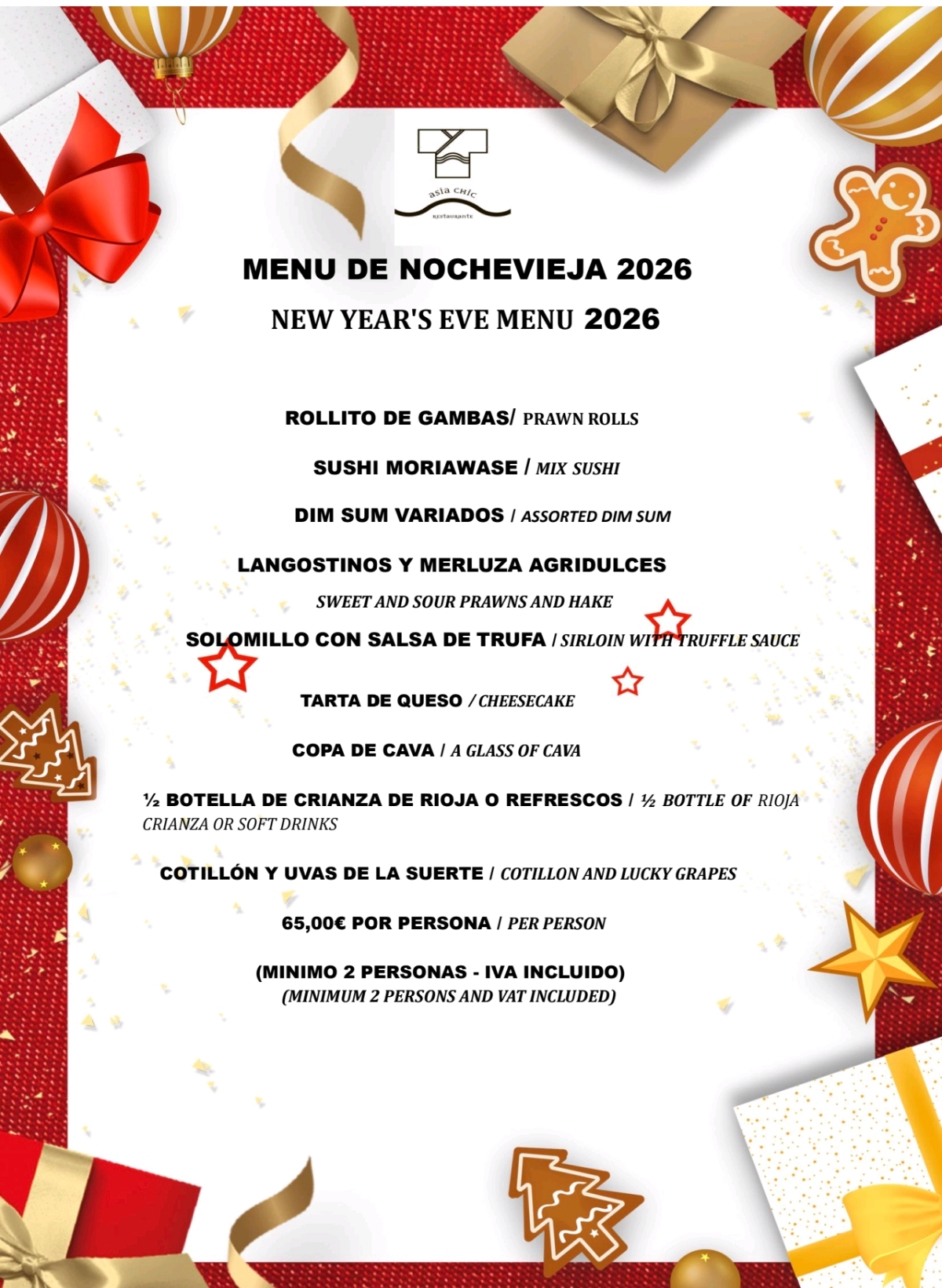 Menú Nochevieja